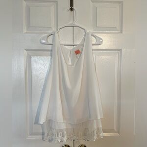 Elegant White Lace Top